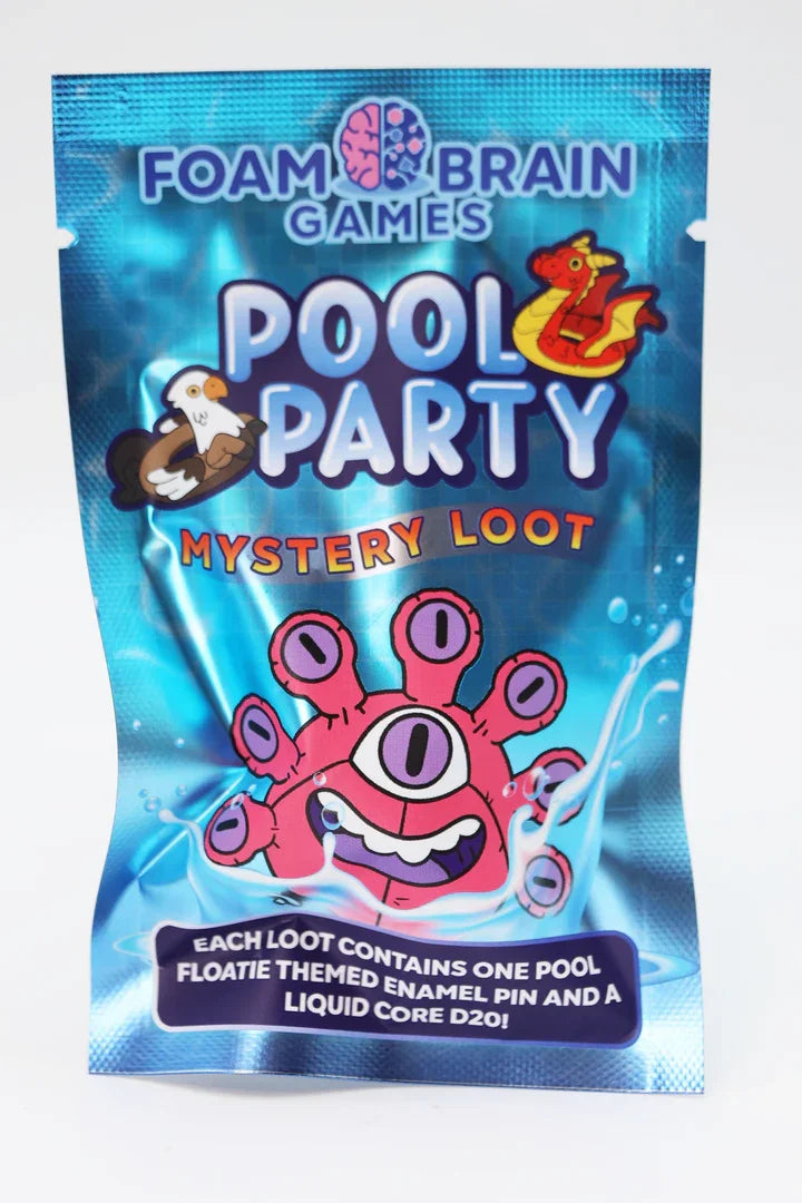 FBG - Mystery Loot - Pool Party- Mystery D20 and Enamel Pin