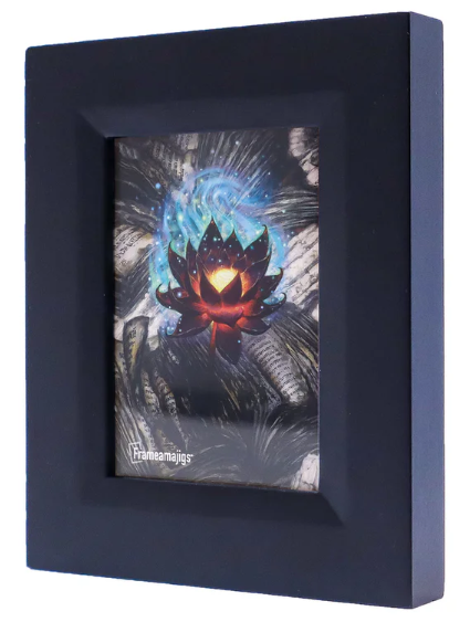 Frameamajigs Collectable Card Frame - Black (for Magic, Pokémon, Lorcana, Sport, 35pt)