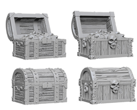 WizKids Deep Cuts Unpainted Miniatures: W02 Chests