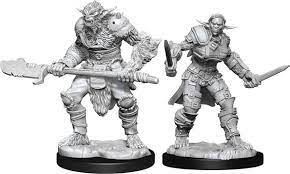 D&D Nolzur's Marvelous Unpainted Minis: W15 Bugbear Barbarian & Bugbear Rogue