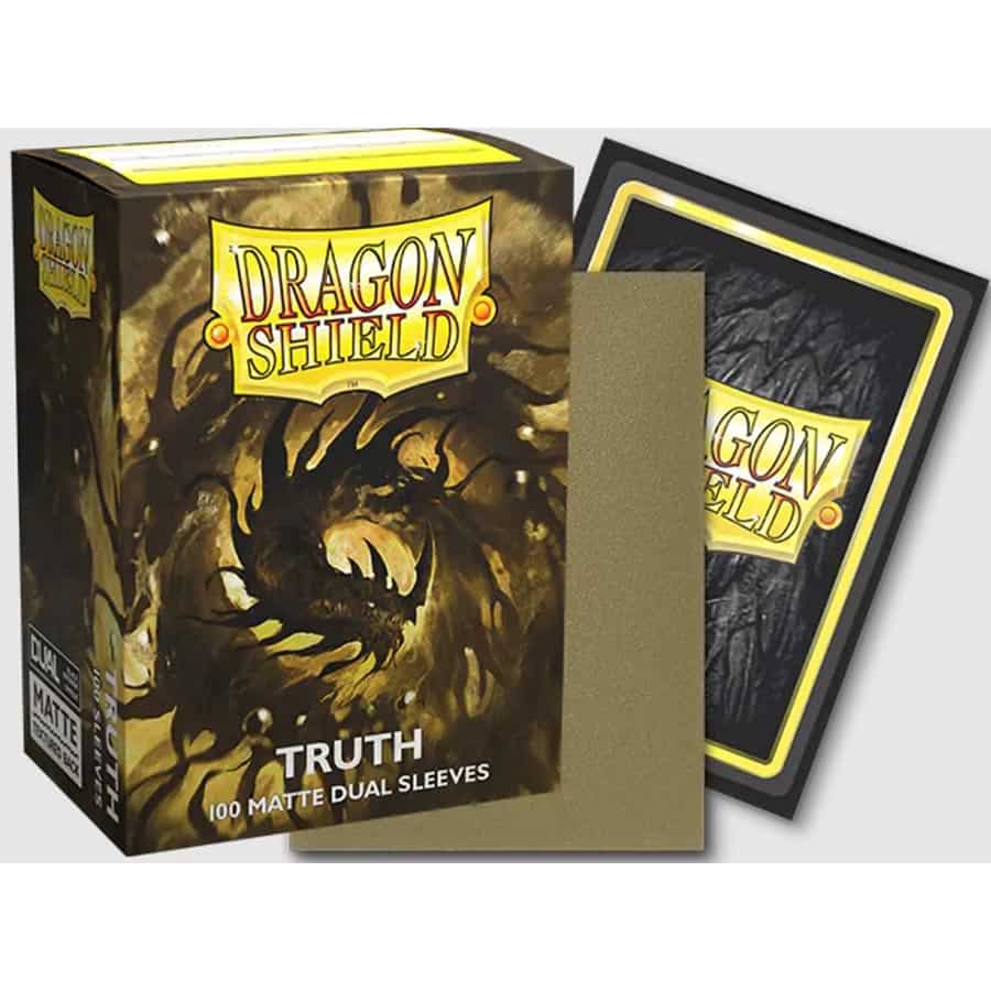 DRAGON SHIELD SLEEVES: MATTE DUAL GOLDEN GLEAM METALLIC: TRUTH
