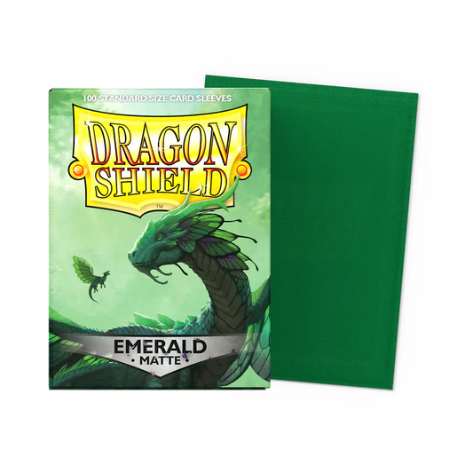 Dragon Shields: (100) Matte Emerald