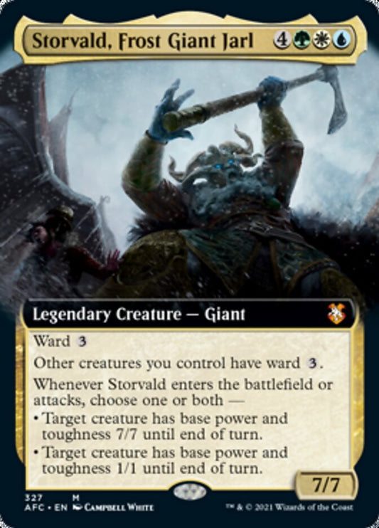 Storvald, Frost Giant Jarl (Extended Art) [Dungeons & Dragons: Adventures in the Forgotten Realms Commander]