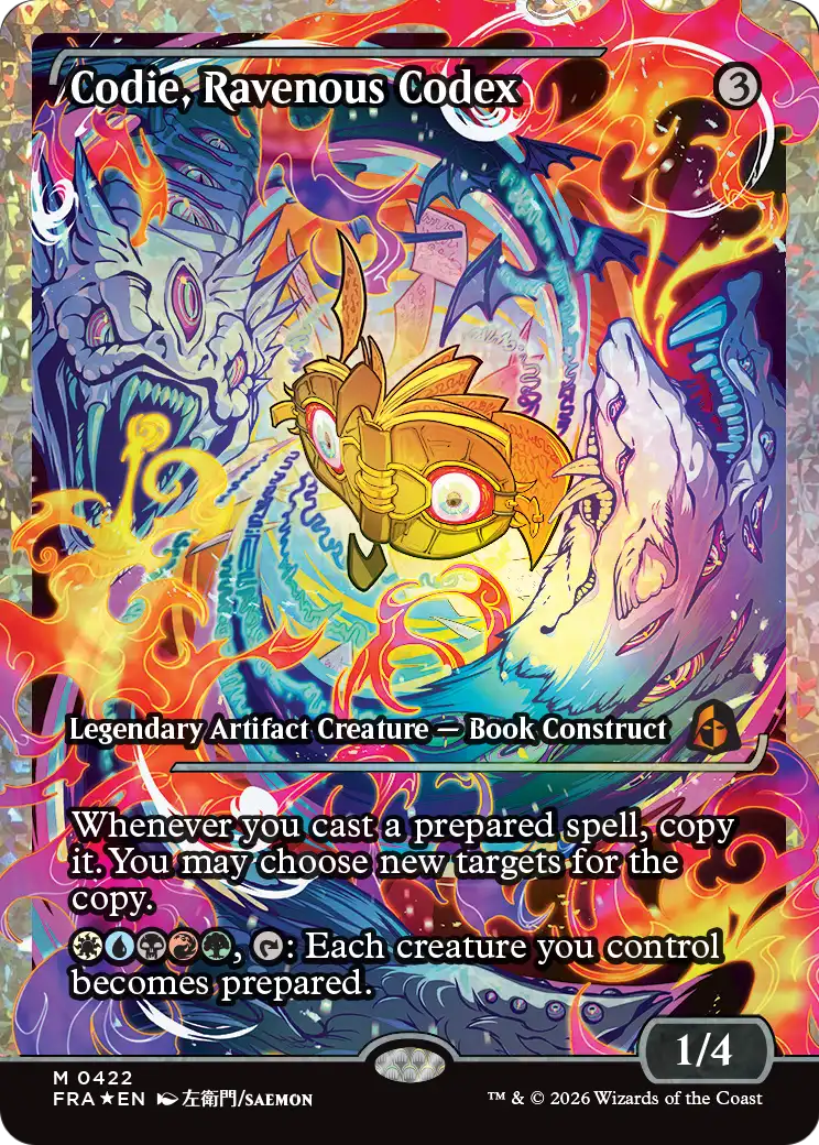 Codie, Ravenous Codex (Showcase) (Fracture Foil) [Reality Fracture]